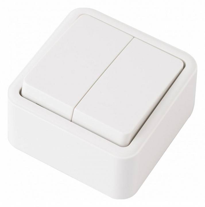 Выключатель двухклавишный Arte Milano 310 310.30-2.white
