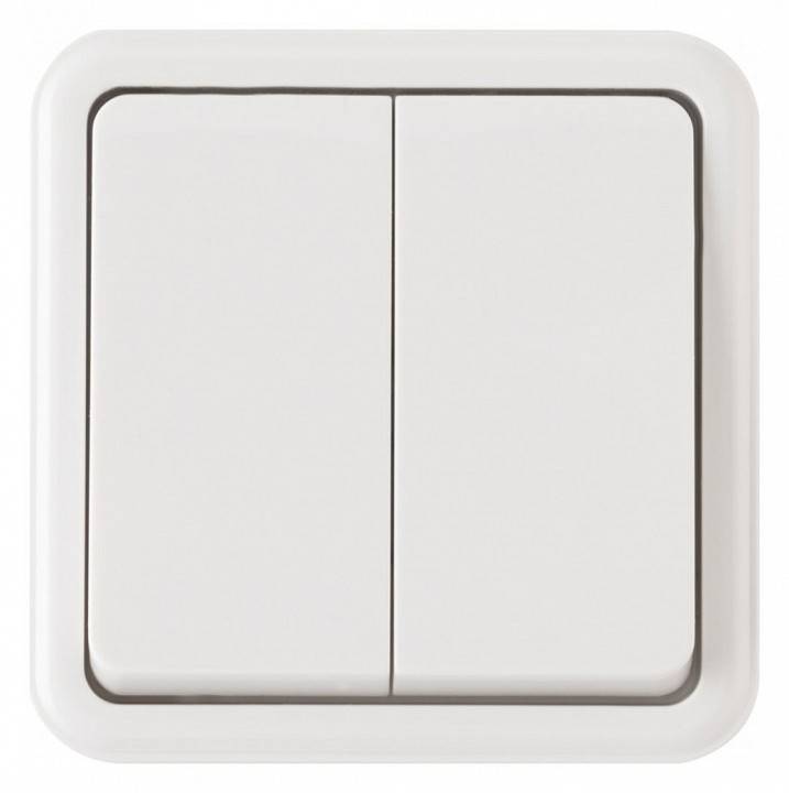 Выключатель двухклавишный Arte Milano 310 310.30-2.white