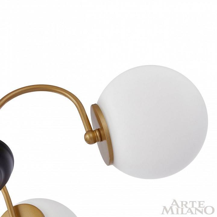 Люстра на штанге Arte Milano AM-Napoli 312066/D940/8 BS/BK
