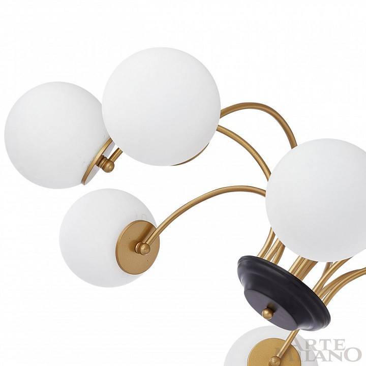 Люстра на штанге Arte Milano AM-Napoli 312066/D940/8 BS/BK