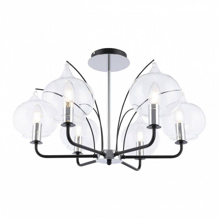 Люстра на штанге Arte Milano Napoli 6 ламп 321007/6 BK.CR