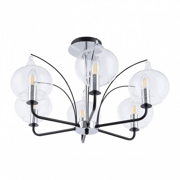 Люстра на штанге Arte Milano Napoli 6 ламп 321007/6 BK.CR