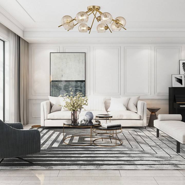 Потолочная люстра Arte Milano AMALFI 8 ламп 322307/8 AB