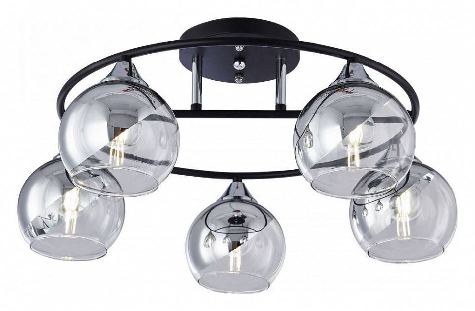 Потолочная люстра Arte Milano AMALFI 5 ламп 322403/5 BK+CR