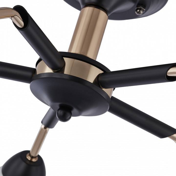 Люстра на штанге Arte Milano Napoli 5 ламп 324108/5 BK+FG