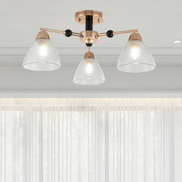 Люстра на штанге Arte Milano Napoli 3 лампы 324119/3 FG+BK