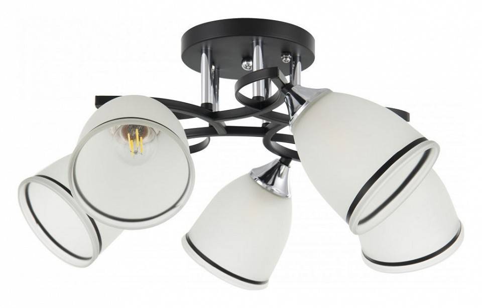 Потолочная люстра Arte Milano AMALFI 5 ламп 325885/5A BK+CR