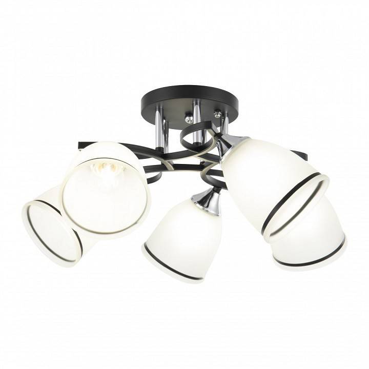 Потолочная люстра Arte Milano AMALFI 5 ламп 325885/5A BK+CR