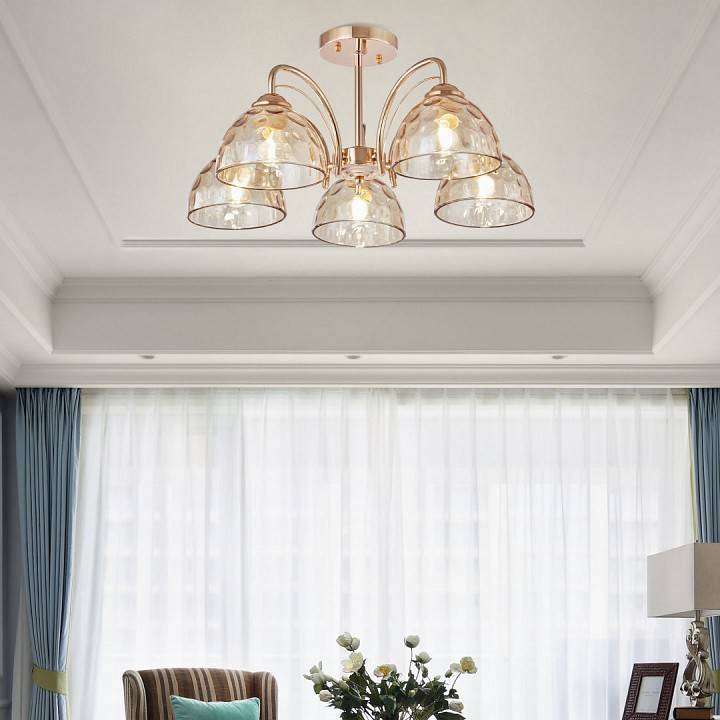 Люстра на штанге Arte Milano Napoli 5 ламп 332366/5 FGD