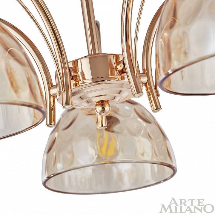 Люстра на штанге Arte Milano Napoli 5 ламп 332366/5 FGD