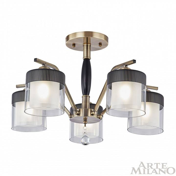 Люстра на штанге Arte Milano Napoli-2646 332646/5 AB+BK