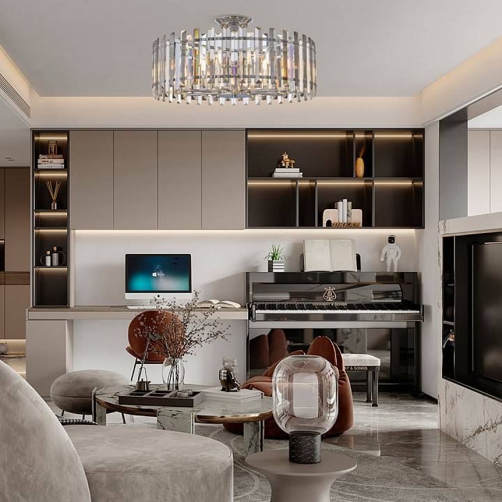 Светильник на штанге Arte Milano Sorrento-5209 8 ламп хром 375209/8/80/580 CR