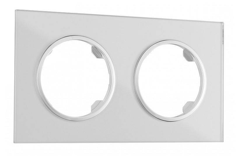 Рамка на 2 поста Arte Milano am-502.01 502.01-2.silver