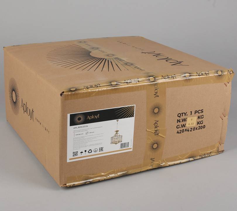 Подвесной светильник Aployt Romen хром 4 лампы APL.809.03.04