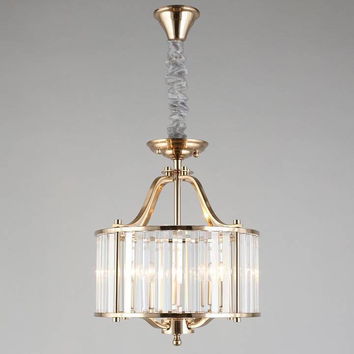 Подвесной светильник Aployt Romen хром 4 лампы APL.809.03.04