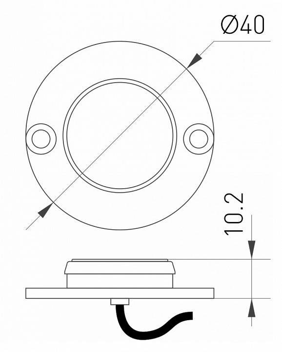 Встраиваемый светильник Arlight DECK-R100-10W Day4000 WH 024925