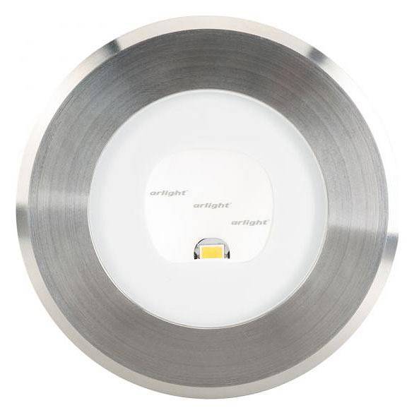 Встраиваемый в дорогу светильник Arlight LTD-GROUND-TILT-R80-9W Warm3000 (SL, 60 deg, 230V) 024950