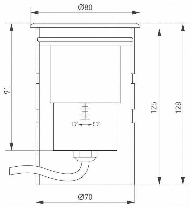 Встраиваемый в дорогу светильник Arlight Ground 028065