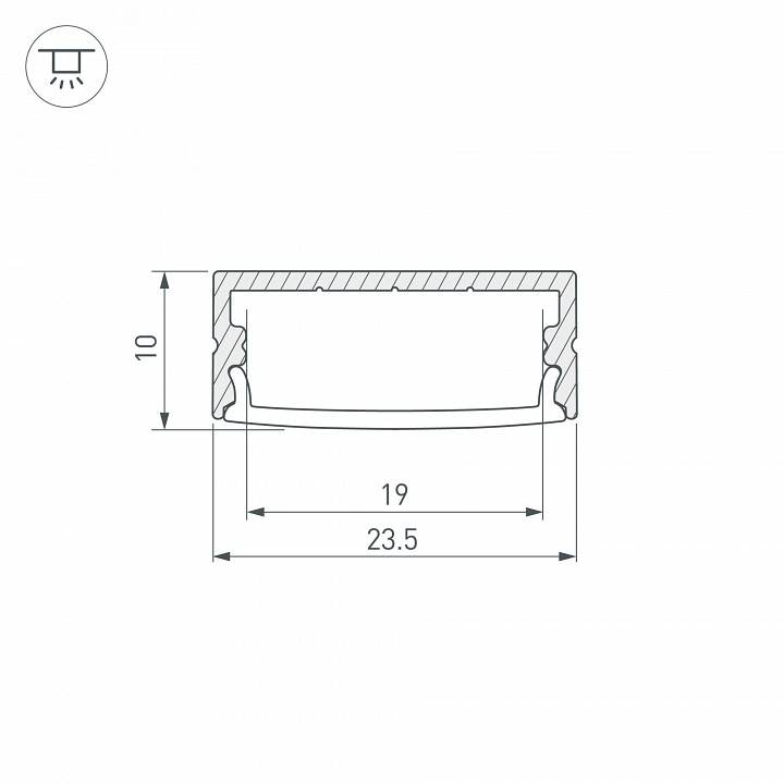 Короб накладной Arlight ARH-WIDE 036768