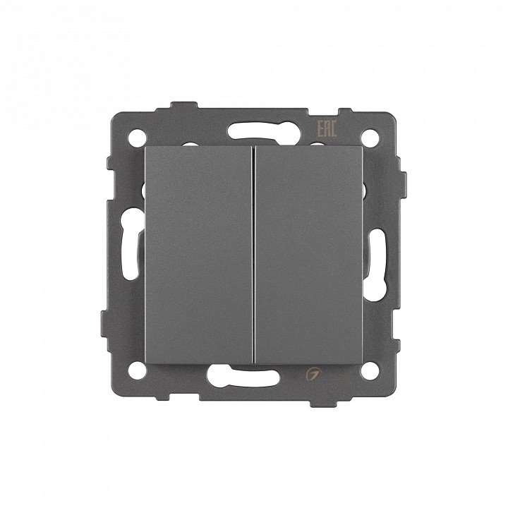 Выключатель проходной двухклавишный без рамки Arlight SWT 049894