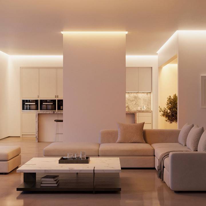 Профиль для контурной подсветки натяжного потолка Arlight СEIL 050501