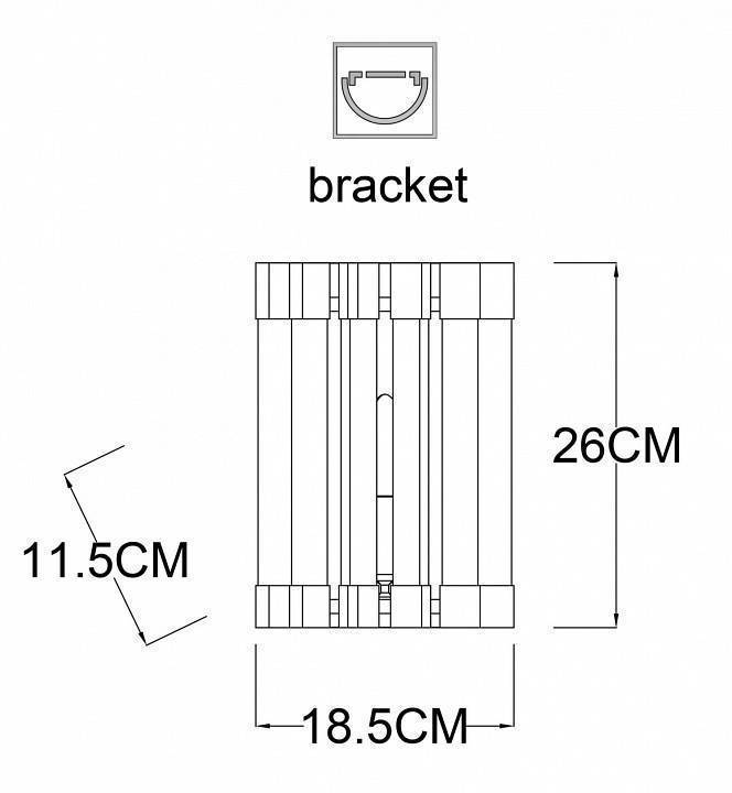 Накладной светильник Arte Lamp Caravaggio A1059AP-1CC
