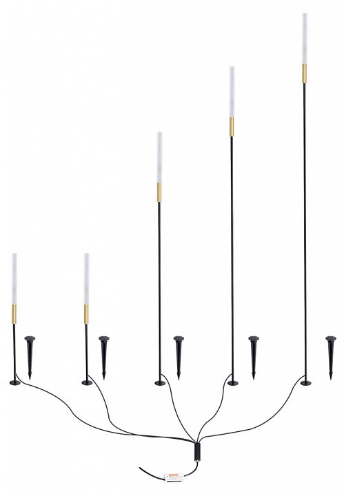 Наземный низкий светильник Arte Lamp MUSTER A1083PA-5BK