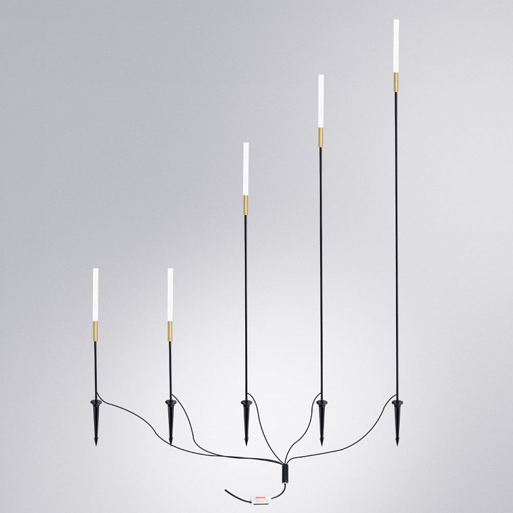 Наземный низкий светильник Arte Lamp MUSTER A1083PA-5BK
