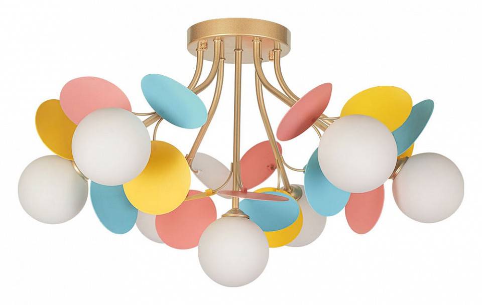 Потолочная люстра Arte Lamp Peacock 7 ламп A1369PL-7MD