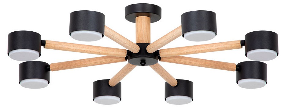 Потолочная люстра Arte Lamp TENDA 8 ламп A1624PL-8BK