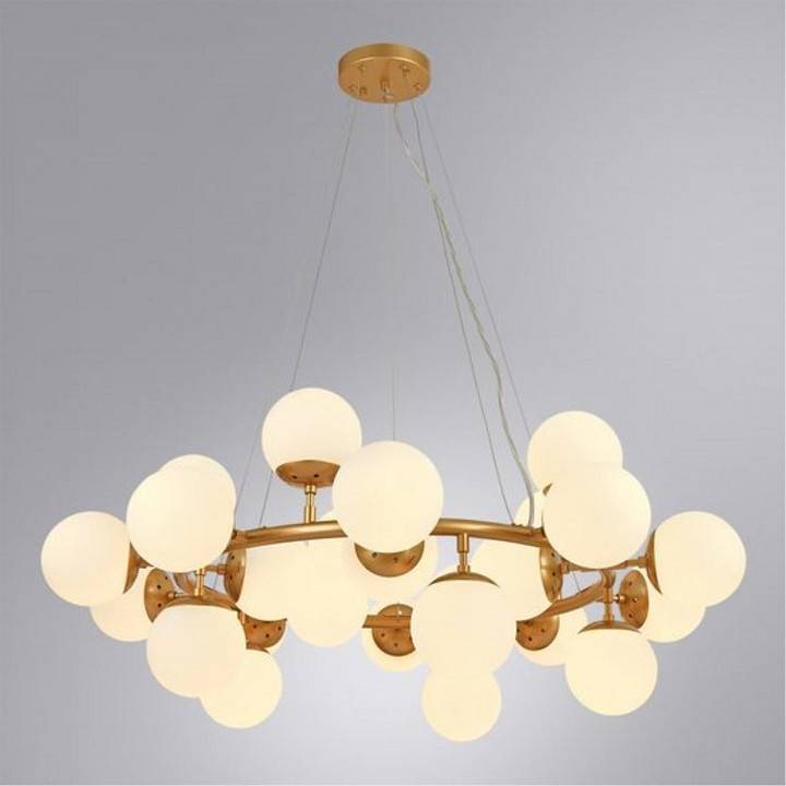 Подвесная люстра Arte Lamp Bolla 25 ламп A1664SP-25GO