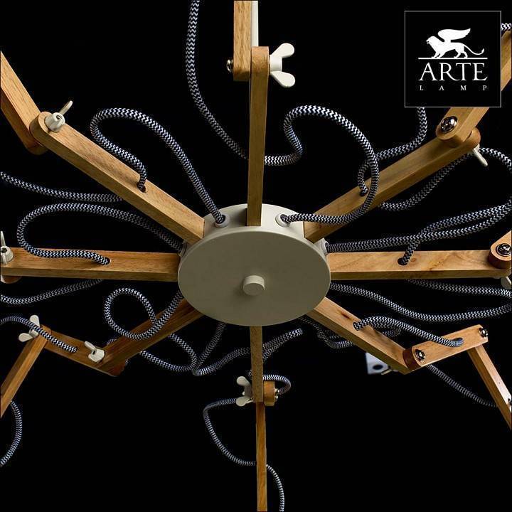 Подвесная люстра Arte Lamp Pinocchio 8 ламп A5700LM-8WH