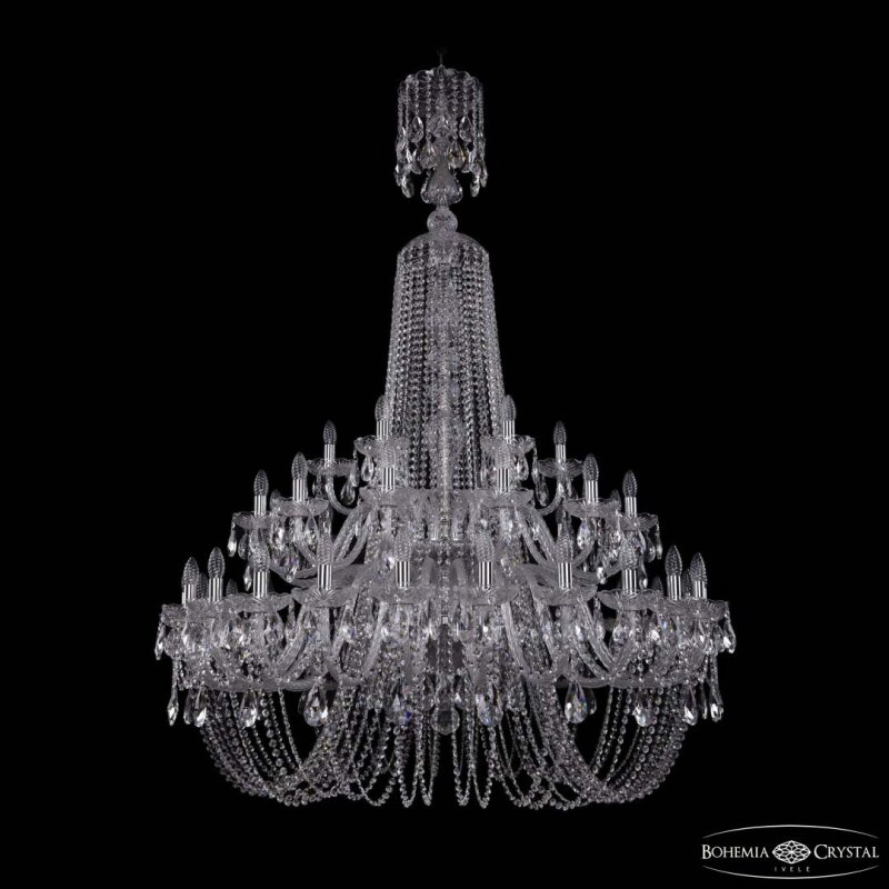 Подвесная люстра Bohemia Ivele Crystal 1402 1402/24+12+6/460/XL-176/2d Ni