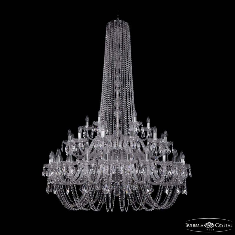 Подвесная люстра Bohemia Ivele Crystal 1402 1402/24+12+6/460/h-176/2d Ni