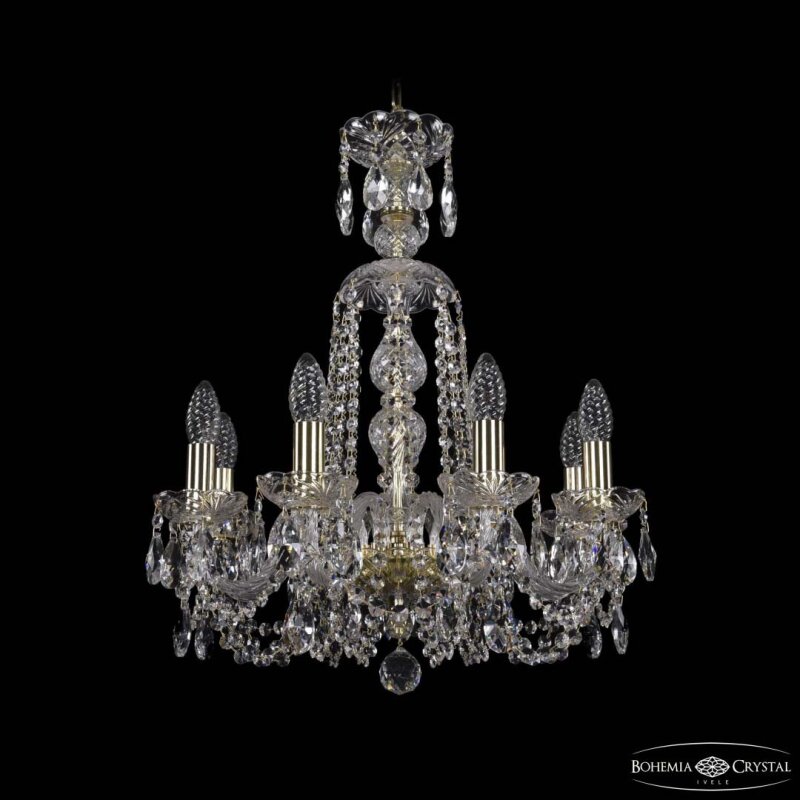 Подвесная люстра Bohemia Ivele Crystal 1402 1402/8/160/XL-59 G