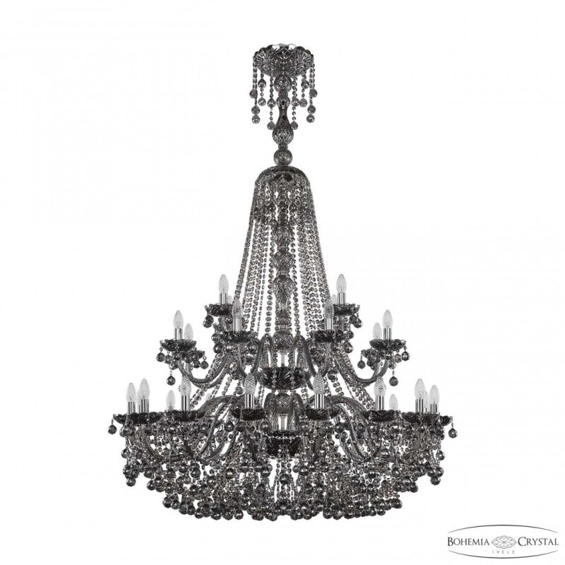 Подвесная люстра Bohemia Ivele Crystal 1409 1409/16+8+4/400/XL-164/2d Ni M731