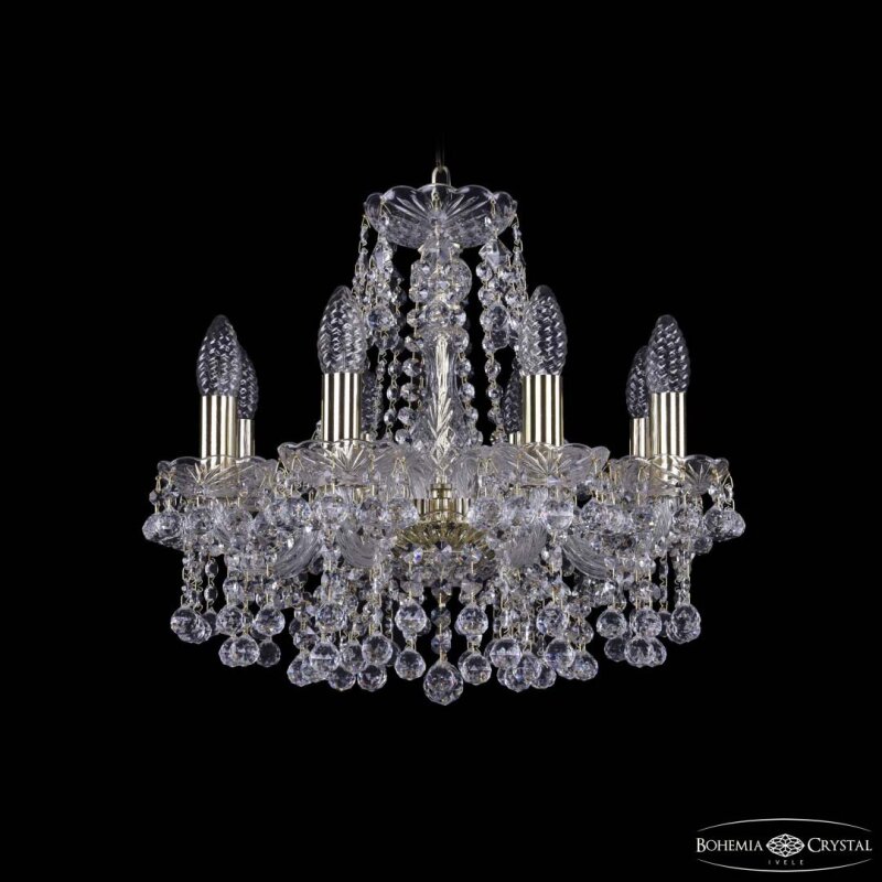 Подвесная люстра Bohemia Ivele Crystal 1409 1409/8/141 G