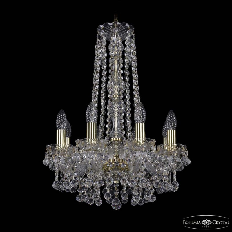 Подвесная люстра Bohemia Ivele Crystal 1409 1409/8/141/h-59 G