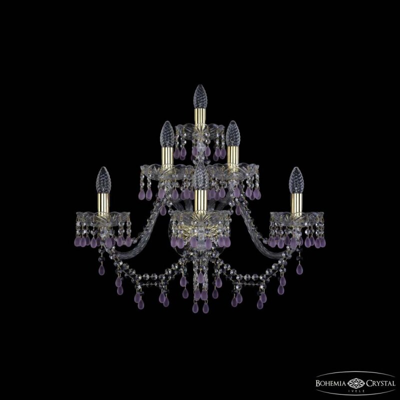 Бра Bohemia Ivele Crystal 1410 1410B/3+2+1/240/XL G V7010