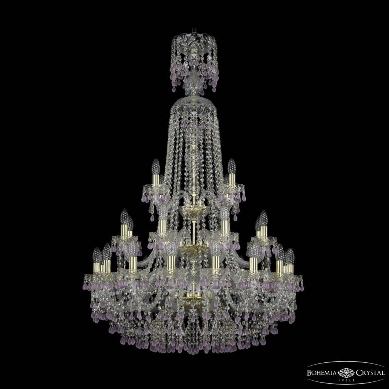 Подвесная люстра Bohemia Ivele Crystal 1410 1410/16+8+4/300/XL-130/3d G V7010