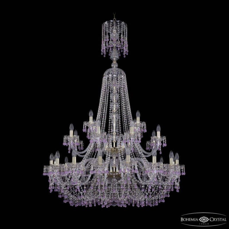 Подвесная люстра Bohemia Ivele Crystal 1410 1410/16+8+4/400/XL-162/2d G V7010