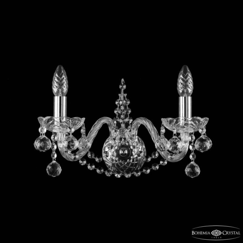 Бра Bohemia Ivele Crystal 1411 1411B/2/160 Ni Balls