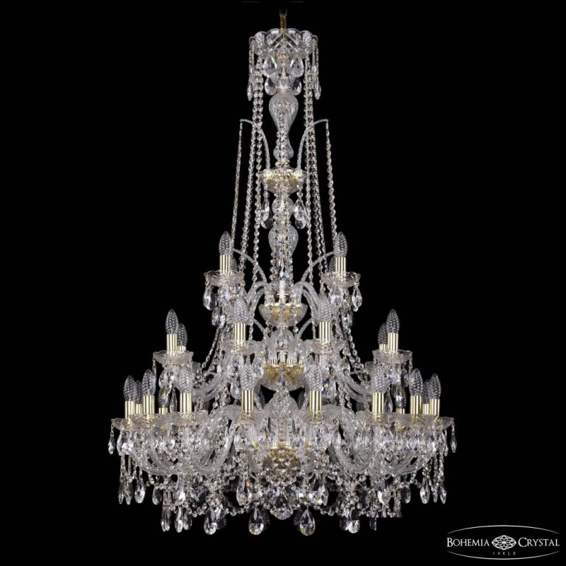 Подвесная люстра Bohemia Ivele Crystal 1411 1411/16+8+4/300/XL-131/3d G