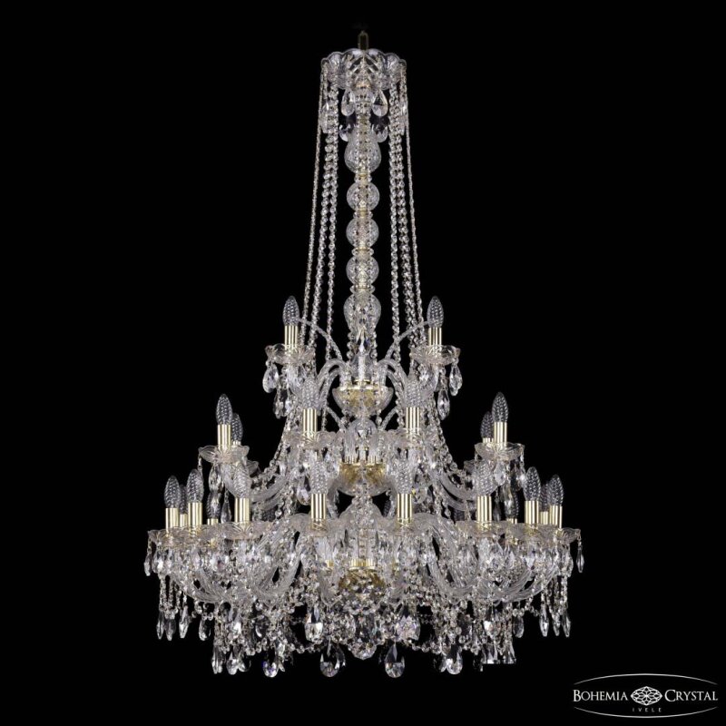 Подвесная люстра Bohemia Ivele Crystal 1411 1411/16+8+4/300/h-131/3d G