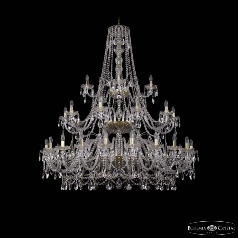 Подвесная люстра Bohemia Ivele Crystal 1411 1411/20+10+5/530/3d G