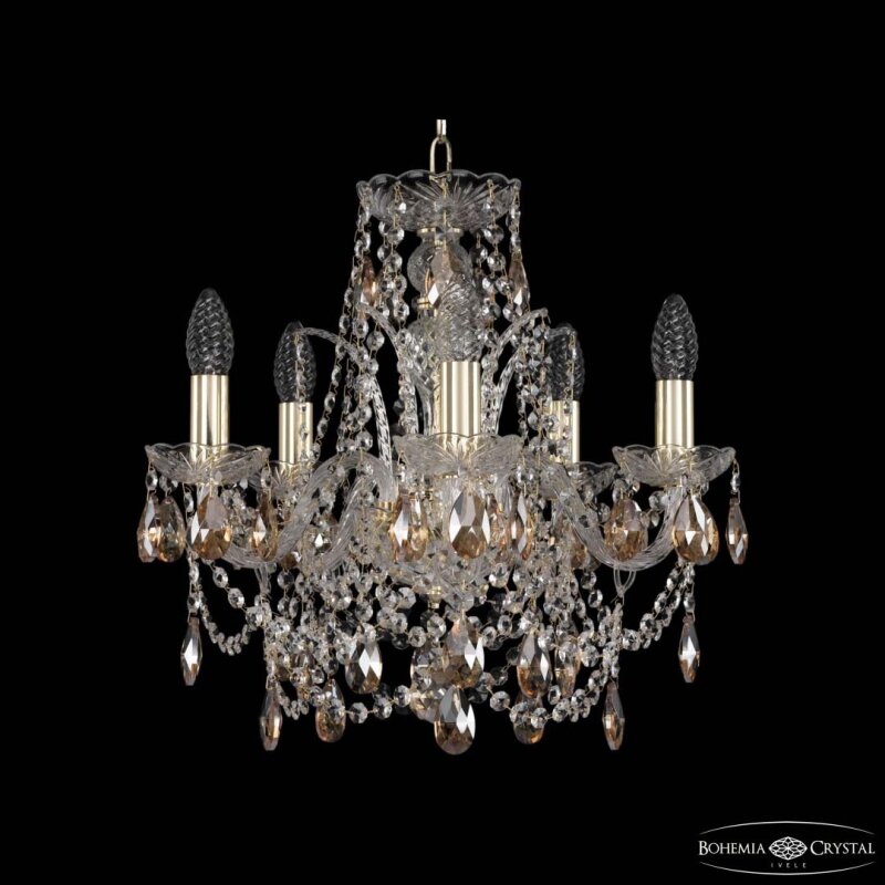 Подвесная люстра Bohemia Ivele Crystal 1411 1411/5/141 G K721