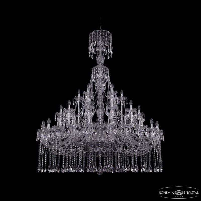 Подвесная люстра Bohemia Ivele Crystal 1413 1413/24+12+6/530/XL-176 Ni