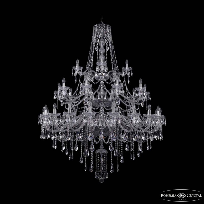 Подвесная люстра Bohemia Ivele Crystal 1415 1415/20+10+5/530/3d Ni