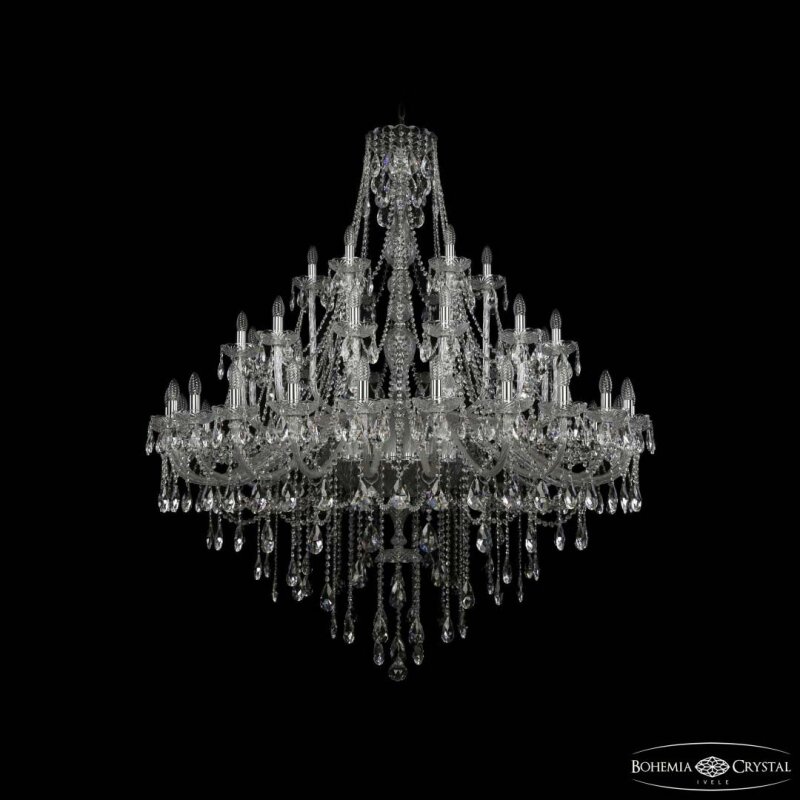 Подвесная люстра Bohemia Ivele Crystal 1415 1415/24+12+6/530 Ni