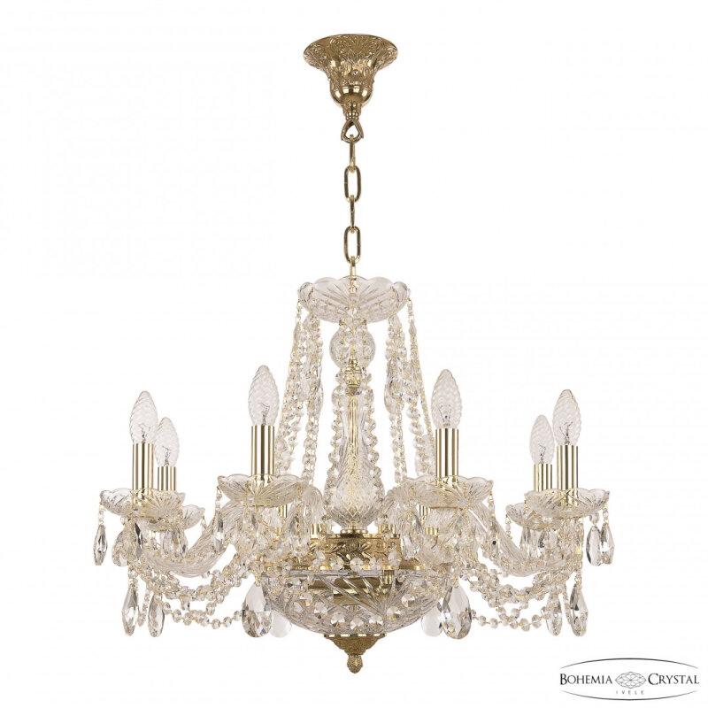 Подвесная люстра Bohemia Ivele Crystal 1451 1451/8/160/250 G